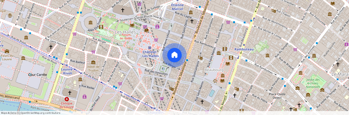 rue Saint-Denis entre rue de Rivoli et rue des Lombards 75001 Paris (1er arrondissement)