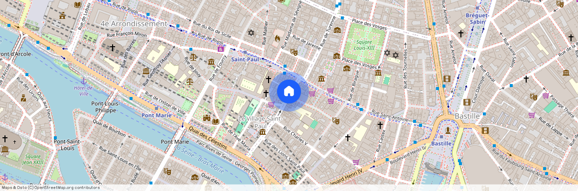 Rue Saint Paul et Rue Neuve Saint Pierre 75004 Paris (4e arrondissement)