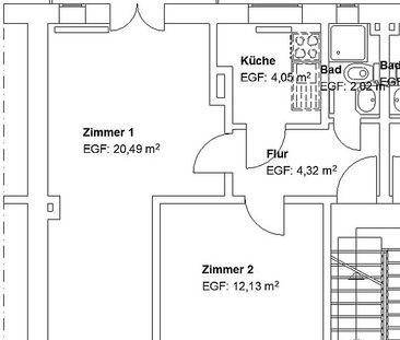 2 ZKB mit Balkon im Grünen! - Foto 2