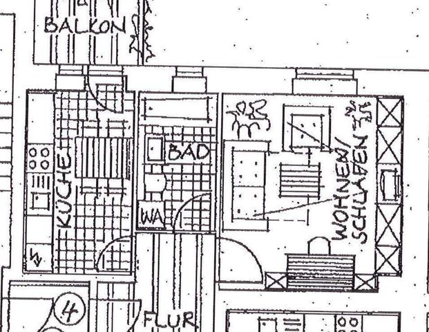 frei ab 1.4.25 / komplett zum Innenhof / mit Balkon und Bad mit Fenster - Photo 1