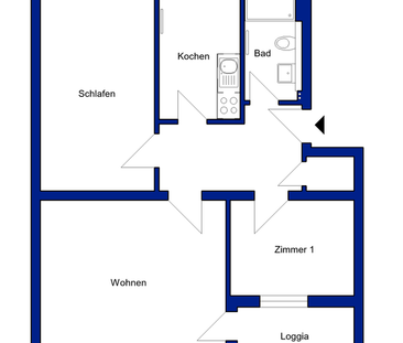 Top modernisierte 3-Zimmer-Wohnung in Teichnähe - Photo 1