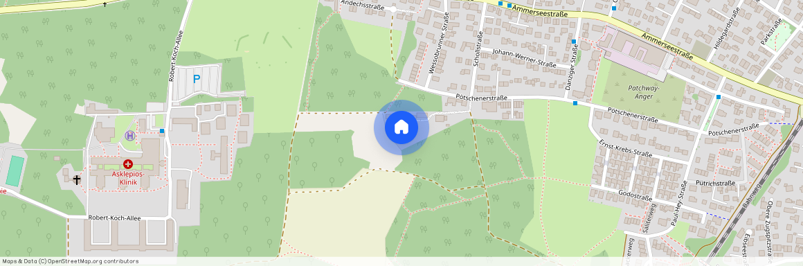 82131 Gauting ca. 18, 0 km south-west of Munich-center