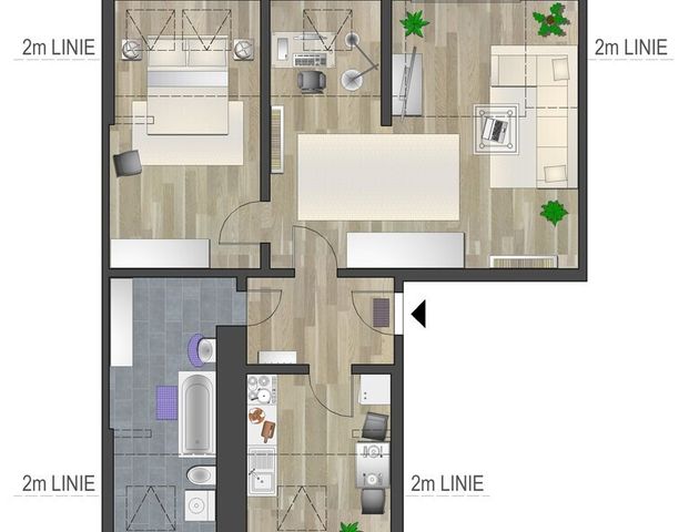 3-Raum-Wohnung - Photo 1