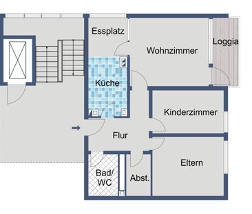 Familienwohnung mit Balkon in Erbenheim! - Photo 1