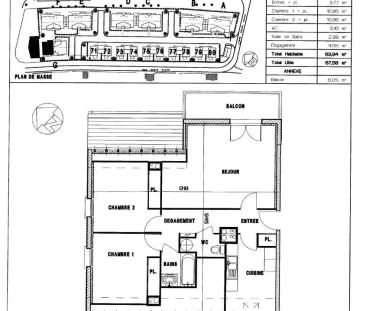 Appartement à louer 3 pièces 63.94m² - Photo 4