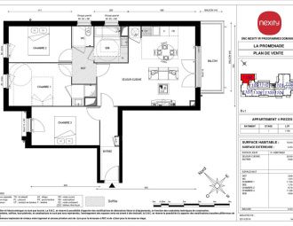 Appartement 4 pièces 79.05 m² - Photo 1