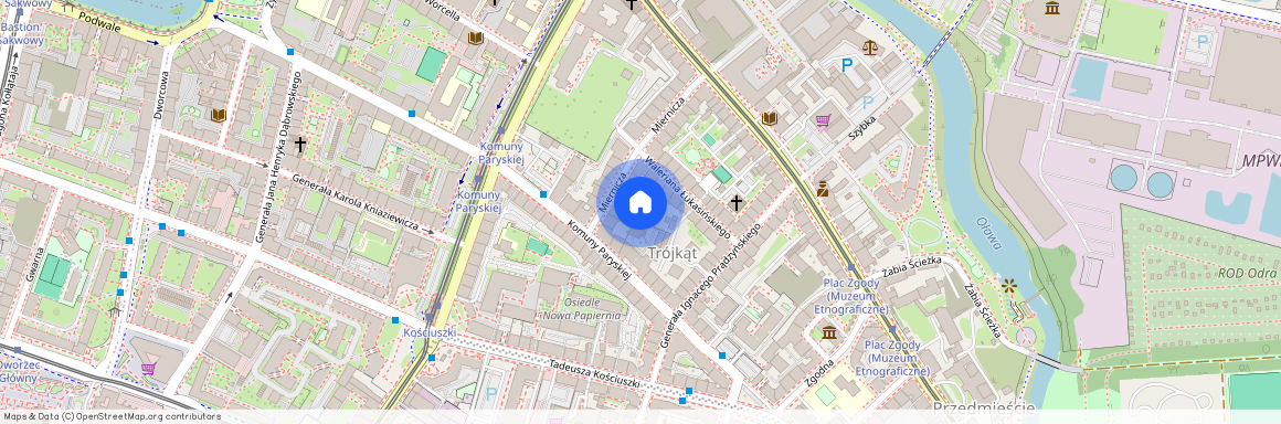 ul. Władysława Łokietka, Przedmieście Oławskie, Krzyki, Wrocław, dolnośląskie