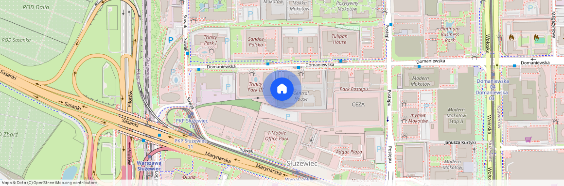 ul. Domaniewska, Służewiec, Mokotów, Warszawa, mazowieckie