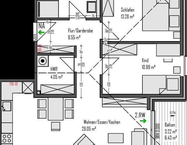 Attraktive Obergeschosswohnung mit Einbauküche in ruhiger Lage - Foto 1