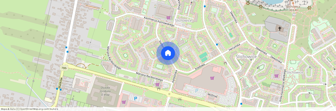 ul. Karbońska, Ślichowice, Kielce, świętokrzyskie