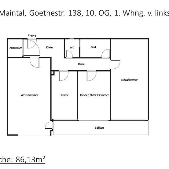 ﻿Schöne 3-Zimmer-Wohnung mit Balkon in Maintal-Bischofsheim zu vermieten - Photo 1