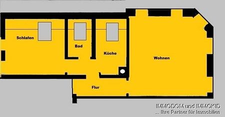 2-Zimmer-Wohnung in Niedercrinitz mit EINBAUKÜCHE zu vermieten! - Foto 2