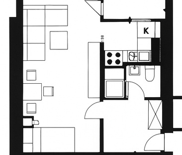 Dein Platz in der Stadt: Single-Apartment mit tollem Balkon in Elbe... - Foto 6