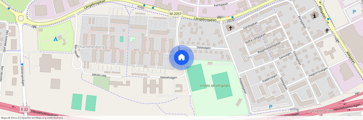 Hasselvägen, Kristianstad