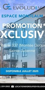 Espace Montcalm | 4-5 1/2 neufs à louer, Sainte-Julienne - Photo 4