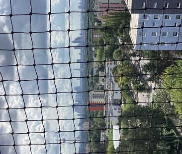 Aussicht auf die Frankfurer Skyline: günstige 1-Zimmer-Single-Wohnung - Foto 1