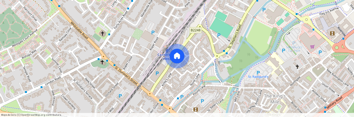 Station Road West, Canterbury, Kent, CT2