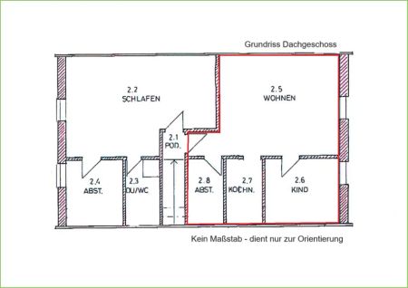 Helle Dachgeschosswohnung mit moderner Ausstattung - Foto 2