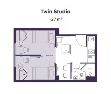Twin Studio High Floor - Photo 1