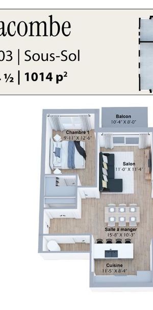 Nouveau projet ! 37-39 boul Lacombe, Repentigny - 4 ½ – 945 pi2 à 1072 pi2 À partir de 1825$/mois=1670$ (option avec coin bureau et/ou salle d’eau) - Photo 1