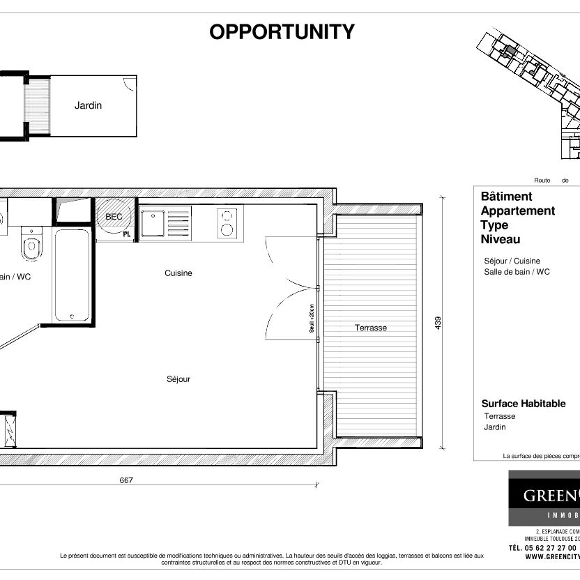 Appartement 1 pièce - Photo 2