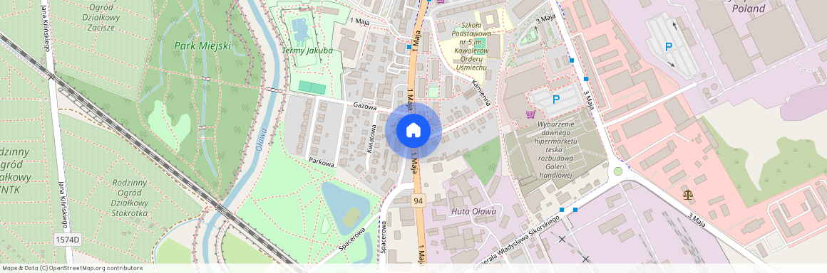 ul. 1 Maja, Oława, oławski, dolnośląskie