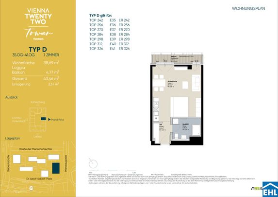 TOWER HOMES – Exklusiver Erstbezug im VIENNA TWENTYTWO - Photo 1