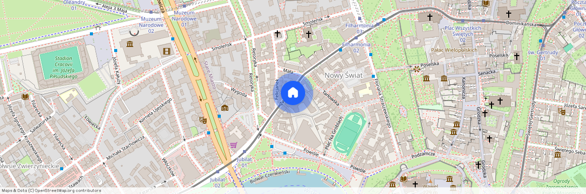 ul. Zwierzyniecka, Nowy Świat, Stare Miasto, Kraków, małopolskie