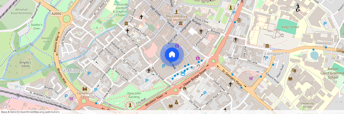Langton Gardens, Whitefriars Street, Canterbury, Kent, CT1