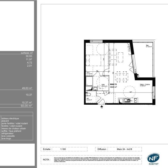 Location Appartement 2 pièces 49m² BLAGNAC 31700 - Photo 2