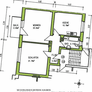 Großzügiger Grundriss - Foto 3