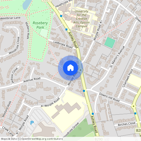 Worple Road, (Basement flat), Epsom, Surrey. KT18