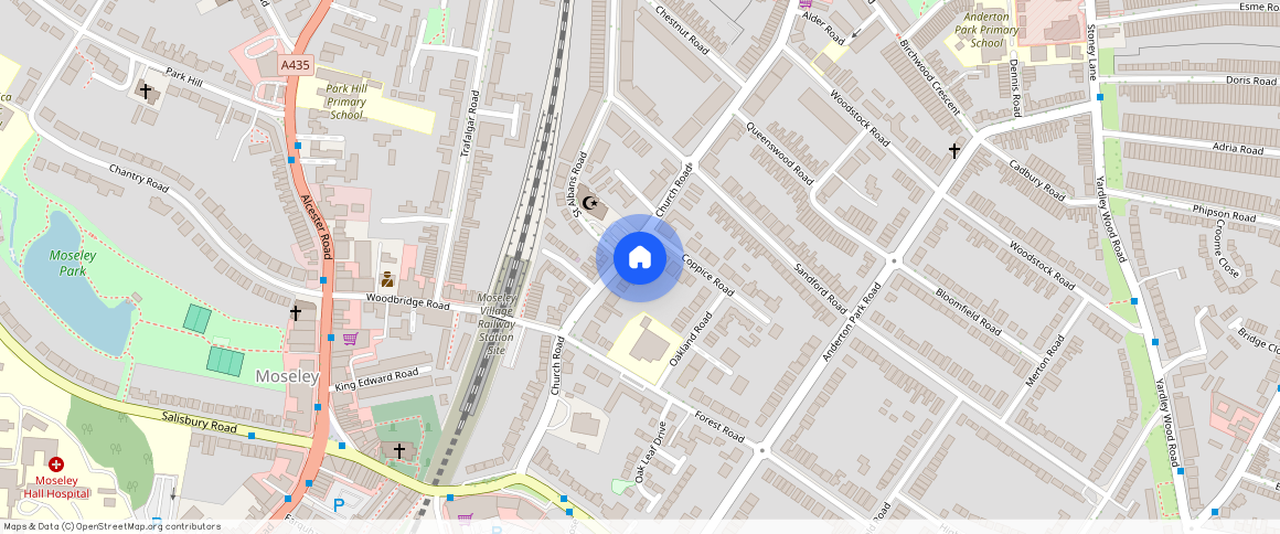 Church Road, Moseley, B13, Birmingham