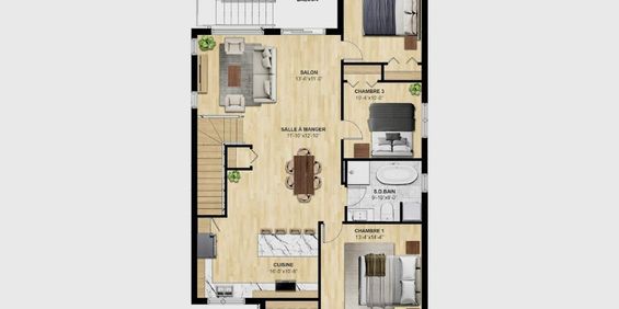 CONDO 5 1\2 FLAMBANT NEUF + 5 ÉLECTRO INCLUS + GRAND BALCON + STATIONNEMENT - Photo 3