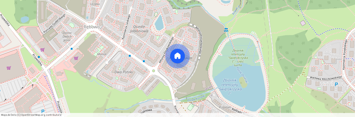 ul. Alfonsa Flisykowskiego, Jasień, Gdańsk, pomorskie