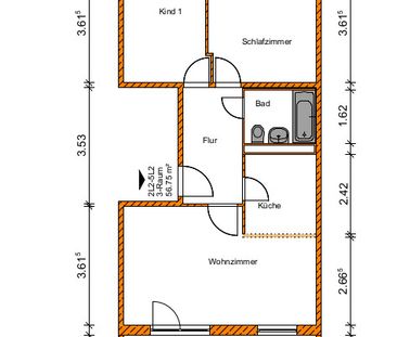 Attraktive 3-Raumwohnung sucht neuen Mieter - Foto 5