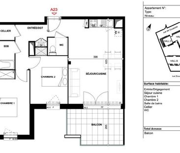 Location Appartement 3 pièces 62m² TOURNEFEUILLE 31170 - Photo 3