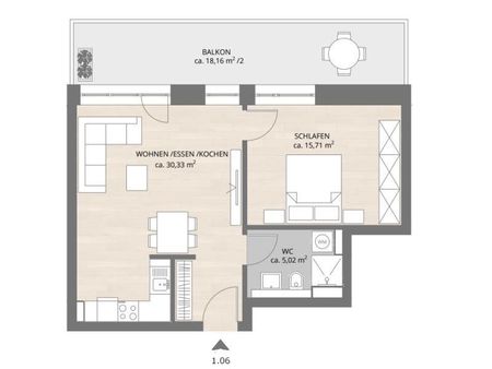 FÜ: Erstbezug! Attraktiv & repräsentativ, 2-Zi-Whg (2.OG) mit EBK, Balkon, Aufzug + TG-Stellplatz - Foto 4