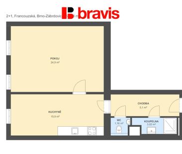 Pronájem bytu 2+kk 50 m2 - Photo 3