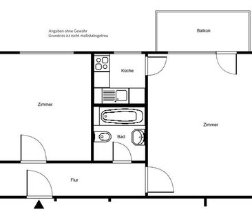 Schicke 2 Zimmerwohnung mit Balkon - Photo 6