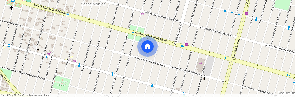 Rua Antônio Marciano de Ávila, 858, Santa Mônica, Uberlândia, Minas Gerais, 38408244