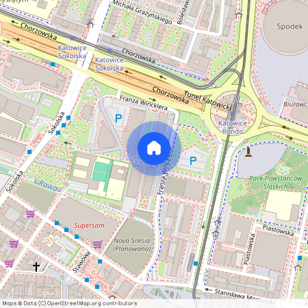 al. Wojciecha Korfantego, Śródmieście, Katowice, śląskie