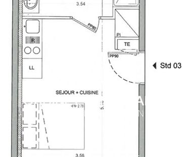 Location Appartement 1 pièce 23m² - Photo 5