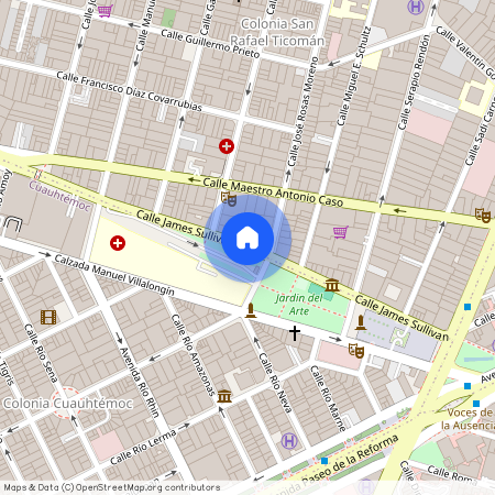 Renta de departamento C James Sullivan, Colonia San Rafael, C.P. 06470, Df / Cdmx