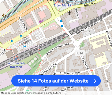 Moderne 2-Zimmer-Wohnung in Wuppertal mit Balkon und Kamin - Foto 1