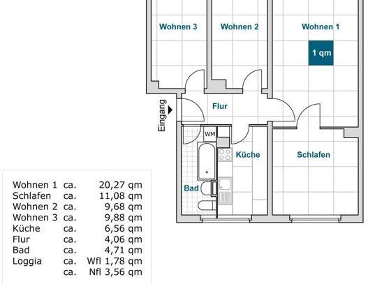 Mitten drin statt nur dabei: 4-Zimmer-Wohnung - Foto 1