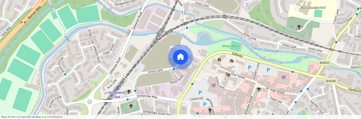 Priory Gardens, Union Lane, Droitwich, Worcestershire, WR9