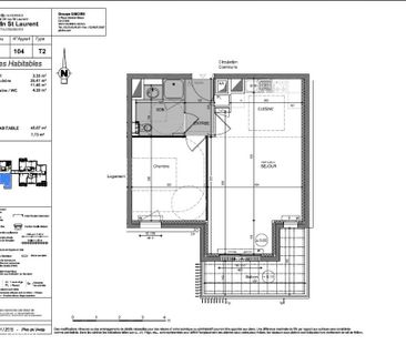 Appartement T2 à louer - 45 m² - Photo 2