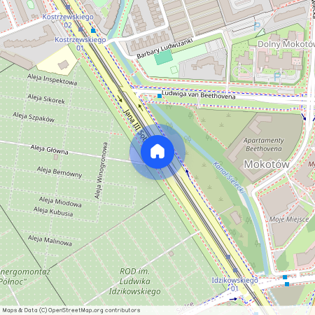 ul. Jana III Sobieskiego, Sielce, Mokotów, Warszawa, mazowieckie