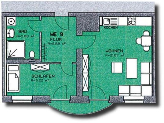 Renovierte 1,5 Raum Wohnung am Schwanenteich sucht Sie! - Photo 1